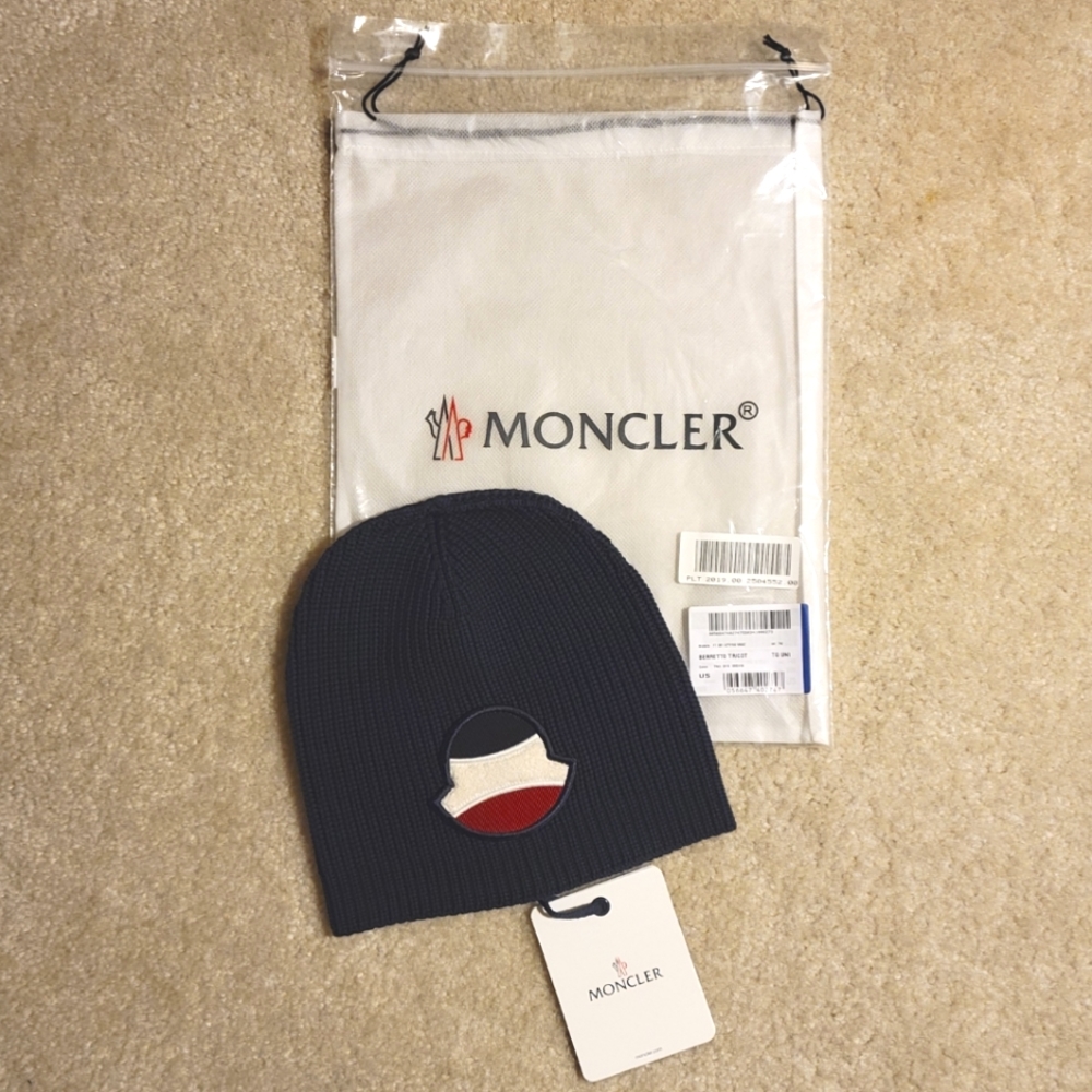 NWT Moncler Tricot Beanie - Picture 2 of 8